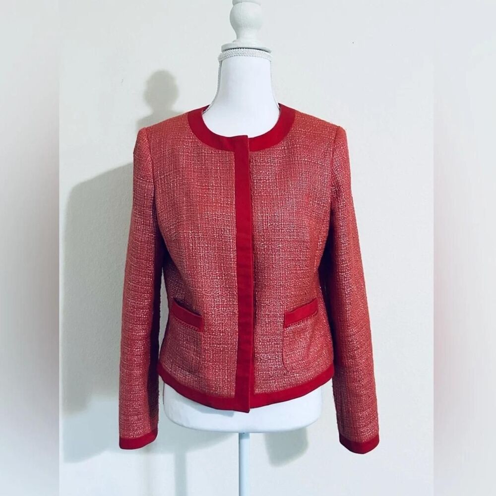 Jones-new-york Women's Red and Orange Tailored-jackets
